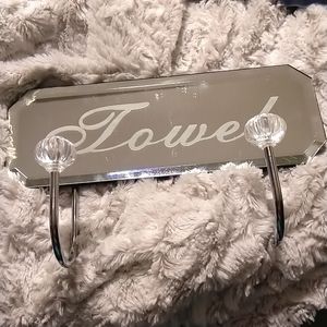 Stunning Mirrored Towel Holder